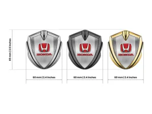 Honda 3D Metall Emblem Tuning Stil Glänzend 3D Aufkleber